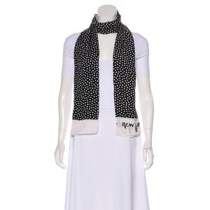 Kate Spade New York polka dot woven scarf